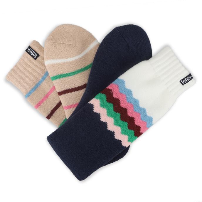 totes toasties® Ladies Knee High Terry Thermal Welly Socks (Twin Pack)  Extra Image 5